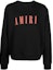 Order AMIRI FW22 Black Logo Crewneck Lengan Panjang Sweater. AW22MJL004009