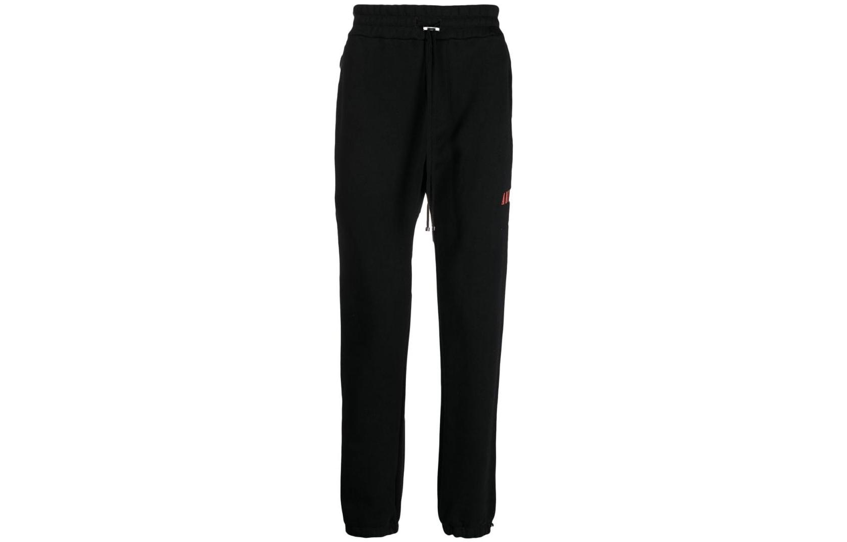 AMIRI FW22  Black Logo Print Drawstring Sweatpants. AW22MJL007