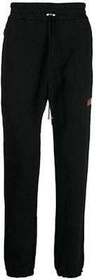 AMIRI FW22 Seluar Hitam Logo Cetak Bertali. AW22MJL007 Order AMIRI FW22 Seluar Hitam Logo Cetak Bertali. AW22MJL007