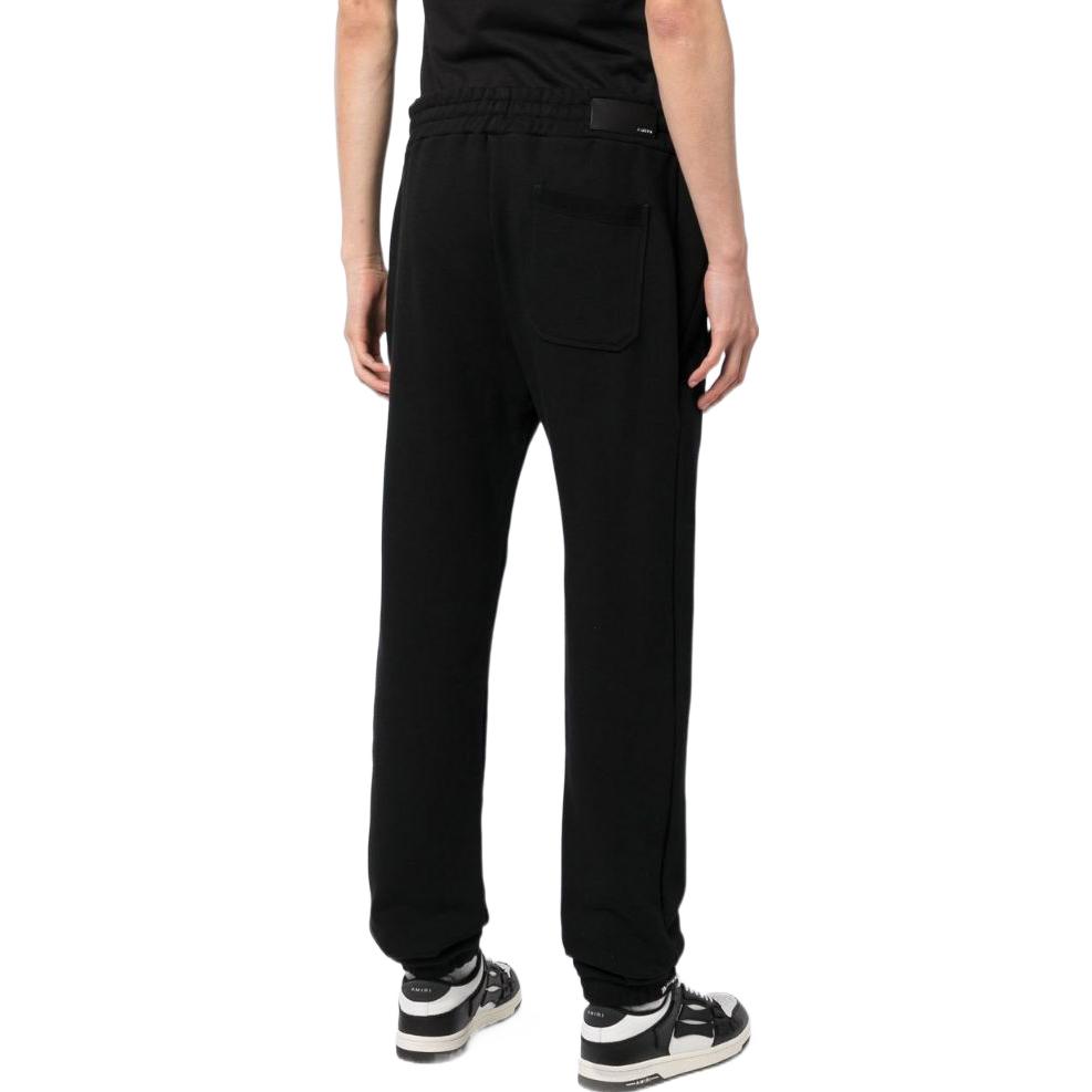 Shop AMIRI FW22 Seluar Hitam Logo Cetak Bertali. AW22MJL007