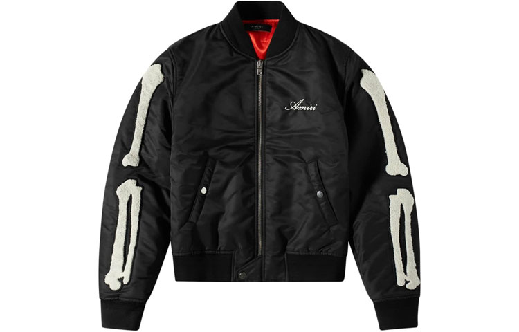 Order AMIRI FW22 黑色標誌棒球外套秋季系列 PF22MOS008NS-001