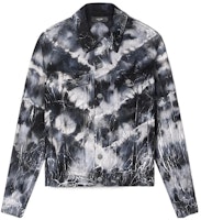 AMIRI FW22 Black Tie-Dye Denim Jacket with Button-Up and Collar. PS23MDT008-001 AMIRI FW22 Black Tie-Dye Denim Jacket with Button-Up and Collar. PS23MDT008-001