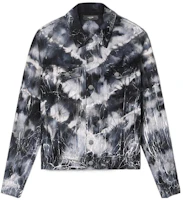 Order AMIRI FW22 Black Tie-Dye Denim Jacket with Button-Up and Collar. PS23MDT008-001
