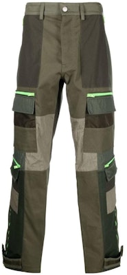 AMIRI FW22 グリーンカーゴパンツ パッチワークロゴプリント入り PF22MPF004310 Buy AMIRI FW22 グリーンカーゴパンツ パッチワークロゴプリント入り PF22MPF004310