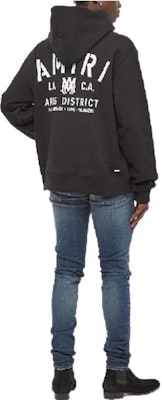 AMIRI FW22 黑色寬鬆版大Logo印花連帽上衣. PF22MJH034001 Shop AMIRI FW22 黑色寬鬆版大Logo印花連帽上衣. PF22MJH034001