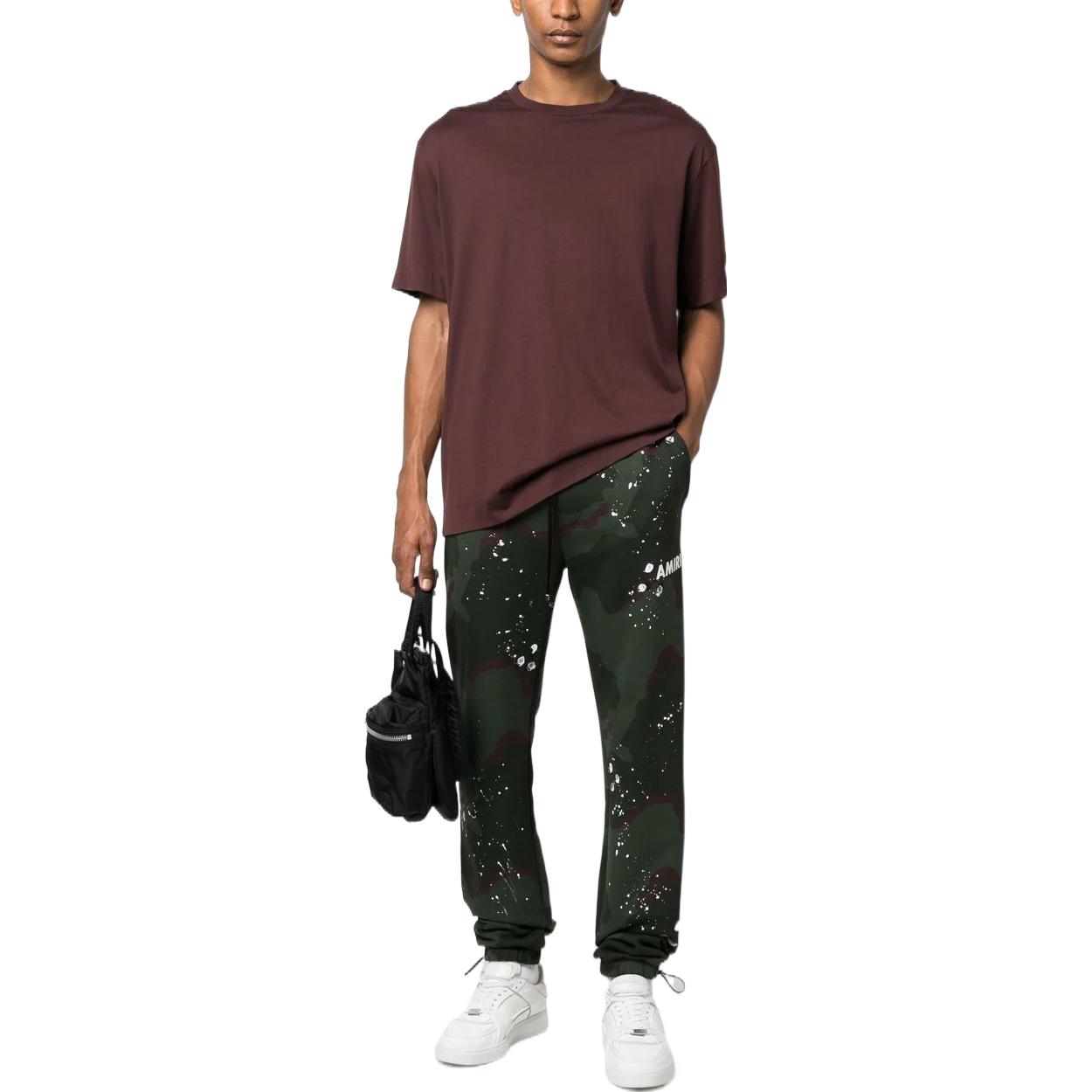 Lookbook AMIRI FW22 印花綁帶低腰慢跑褲 深綠色 PF22MJL046-901