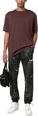 AMIRI FW22 印花綁帶低腰慢跑褲 深綠色 PF22MJL046-901 Lookbook AMIRI FW22 印花綁帶低腰慢跑褲 深綠色 PF22MJL046-901