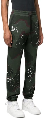 AMIRI FW22 印花綁帶低腰慢跑褲 深綠色 PF22MJL046-901 Shop AMIRI FW22 印花綁帶低腰慢跑褲 深綠色 PF22MJL046-901