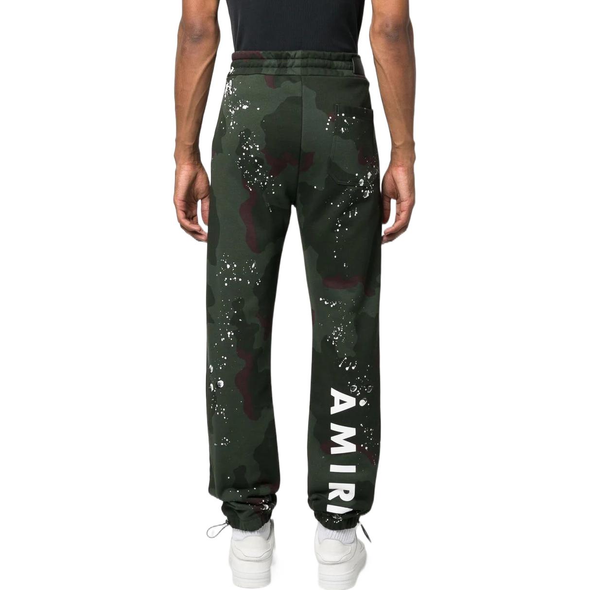 Purchase AMIRI FW22 印花綁帶低腰慢跑褲 深綠色 PF22MJL046-901