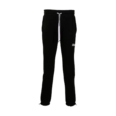 AMIRI FW22 Slim Fit Logo Print Sweatpants Black XMJS001001001