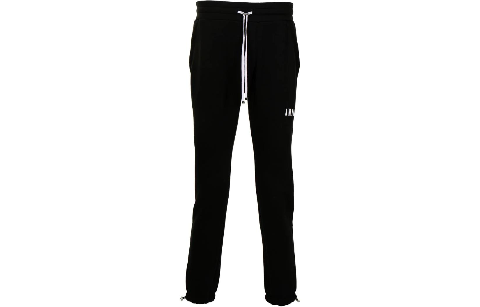 Order AMIRI FW22 スリムフィット ロゴプリント スウェットパンツ ブラック XMJS001001001