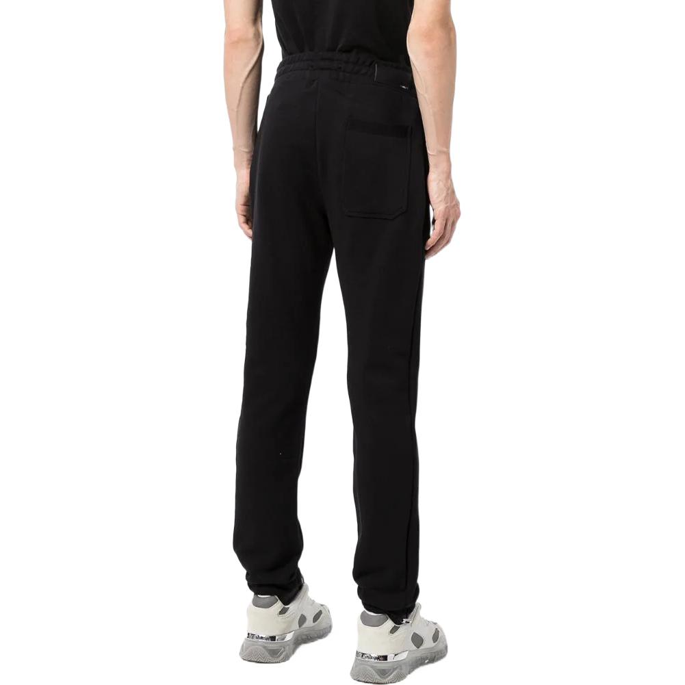 Shop AMIRI FW22 スリムフィット ロゴプリント スウェットパンツ ブラック XMJS001001001