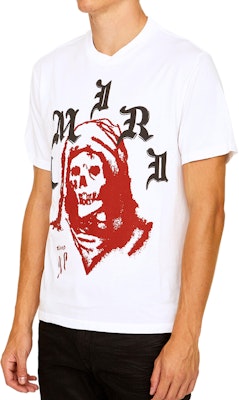 AMIRI FW22 Kemeja-T Putih Logo Cetakan Lengan Pendek Lelaki. AW22MJG005100 Purchase AMIRI FW22 Kemeja-T Putih Logo Cetakan Lengan Pendek Lelaki. AW22MJG005100