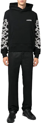 AMIRI FW22 Black Hoodie with Logo Graphic Print AW22MJG020 Lookbook AMIRI FW22 Black Hoodie with Logo Graphic Print AW22MJG020