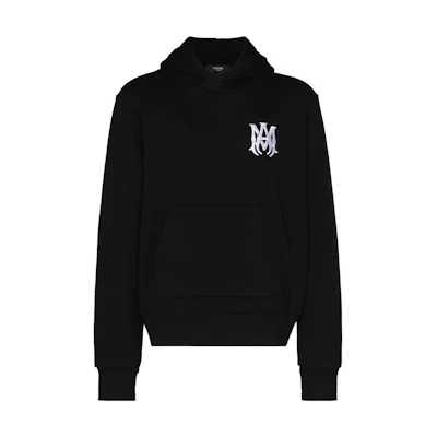 AMIRI FW22 Black Letter Embroidered Hoodie MACORELOGO001