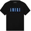 Order AMIRI FW22 黑色T恤藍色字母印花休閒短袖T恤 PS23MJL016-001