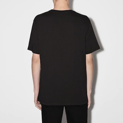 AMIRI FW22 黑色T恤藍色字母印花休閒短袖T恤 PS23MJL016-001 Shop AMIRI FW22 黑色T恤藍色字母印花休閒短袖T恤 PS23MJL016-001