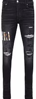 AMIRI FW22 Distressed Logo Skinny Jeans Men Black. AW22MDS016-023 AMIRI FW22 Distressed Logo Skinny Jeans Men Black. AW22MDS016-023