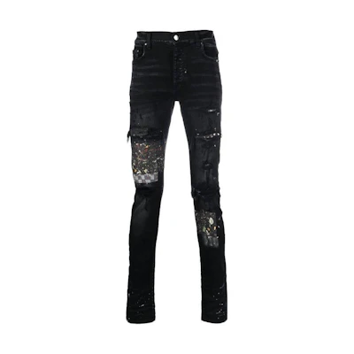 AMIRI FW22 Distressed Skinny Fit Jeans Men’s Black AW22MDS009-023