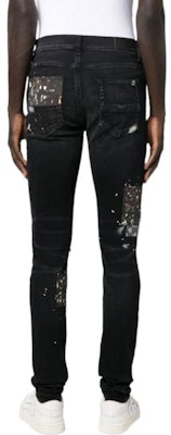 AMIRI FW22 男士黑色破壞修身牛仔褲 AW22MDS009-023 Shop AMIRI FW22 男士黑色破壞修身牛仔褲 AW22MDS009-023