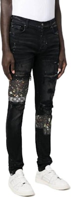 AMIRI FW22 男士黑色破壞修身牛仔褲 AW22MDS009-023 Purchase AMIRI FW22 男士黑色破壞修身牛仔褲 AW22MDS009-023