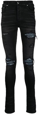 AMIRI FW22 Seluar Skinny Lelaki Hitam Distressed. AW22MDS012023 Order AMIRI FW22 Seluar Skinny Lelaki Hitam Distressed. AW22MDS012023