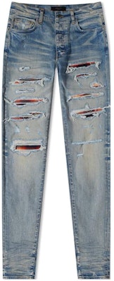 AMIRI FW22 Vaqueros Ajustados Desgastados Slim Fit Azul PS22MDS150-408 Buy AMIRI FW22 Vaqueros Ajustados Desgastados Slim Fit Azul PS22MDS150-408