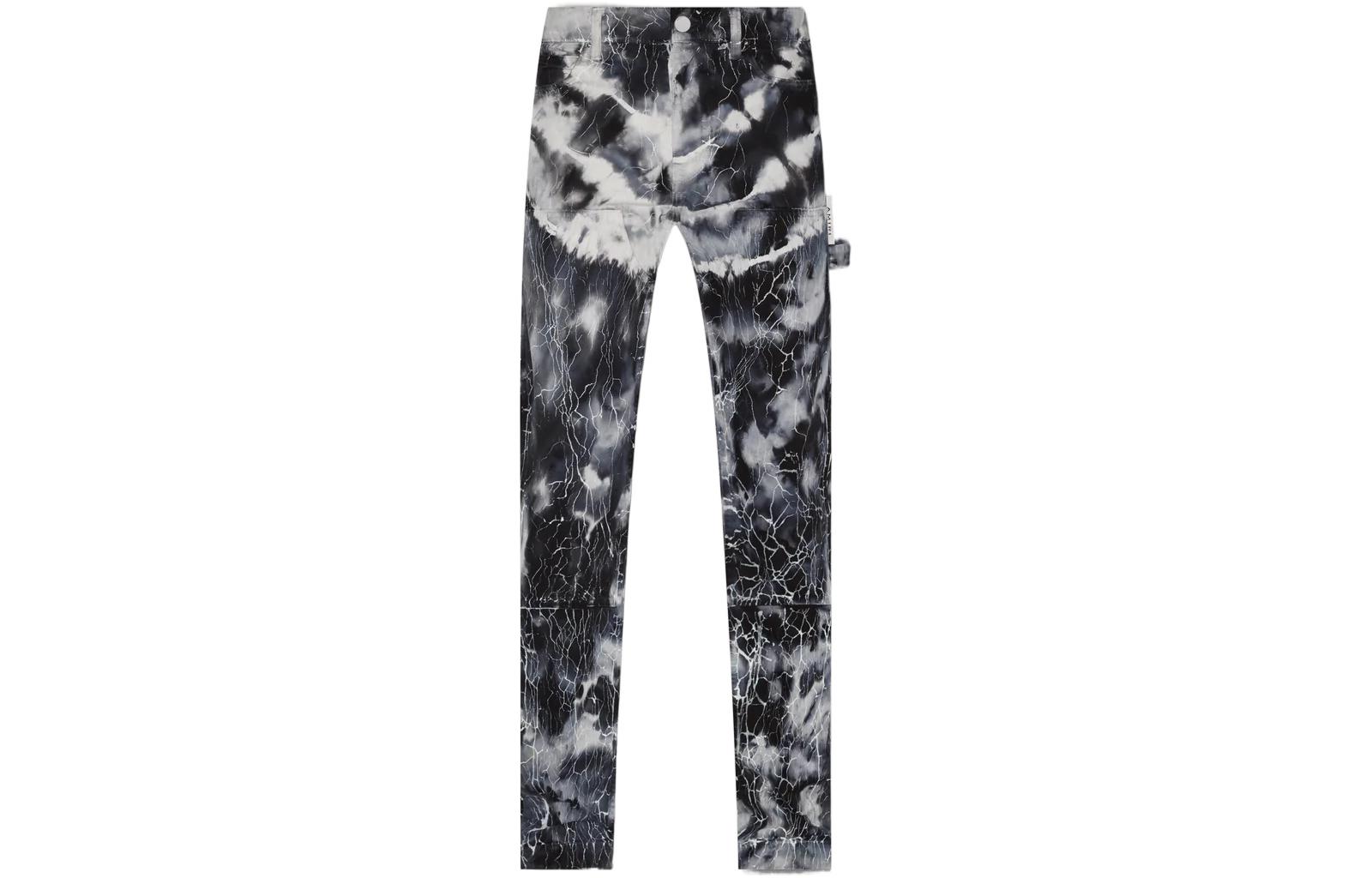 AMIRI FW22 Distressed Tie-Dye Button Jeans  Black. PS23MDF006-018