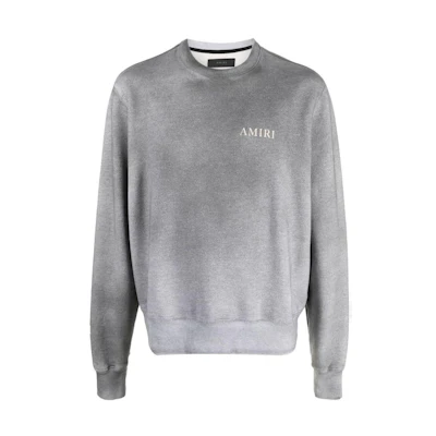 AMIRI FW22 Faded Logo Print Long Sleeve Sweatshirt Grey AW22MJL052030