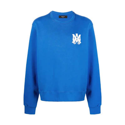 AMIRI FW22 Geometric Print Crewneck Pullover Sweatshirt Blue MJL005-435
