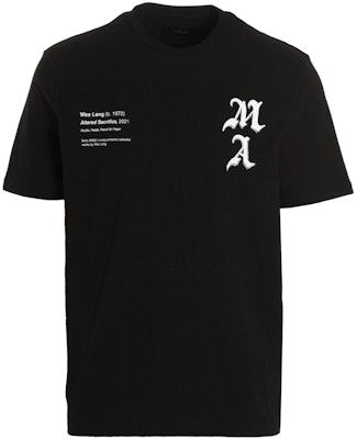 AMIRI 2022秋冬字母骷髅印花黑色短袖男士T恤。 AW22MJG001-001 Order AMIRI 2022秋冬字母骷髅印花黑色短袖男士T恤。 AW22MJG001-001