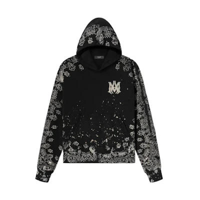 AMIRI FW22 Logo Print Hoodie Black - 191846356465