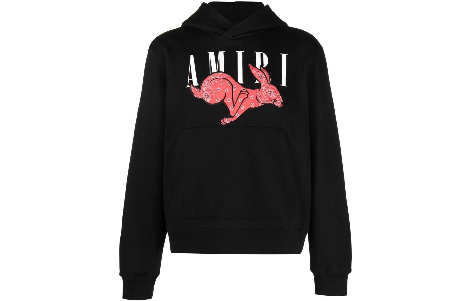 AMIRI FW22 Logo Print Hoodie Black () PS23MJG042-001