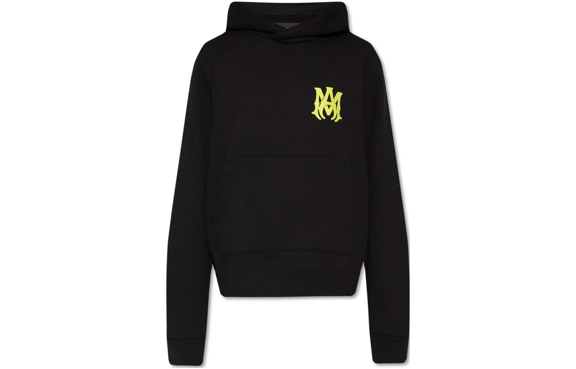 AMIRI FW22 Logo Print Hoodie Black Fall Collection PF22MJH017BLACK