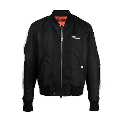 AMIRI FW22 Padded Nylon Zip Jacket Black Fall Collection MOS008001