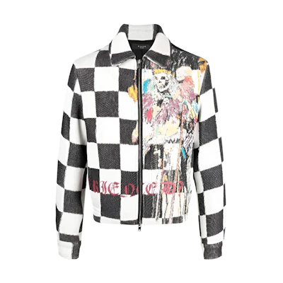 AMIRI FW22 Plaid Print Collared Jacket for Men AW22MJF018-900