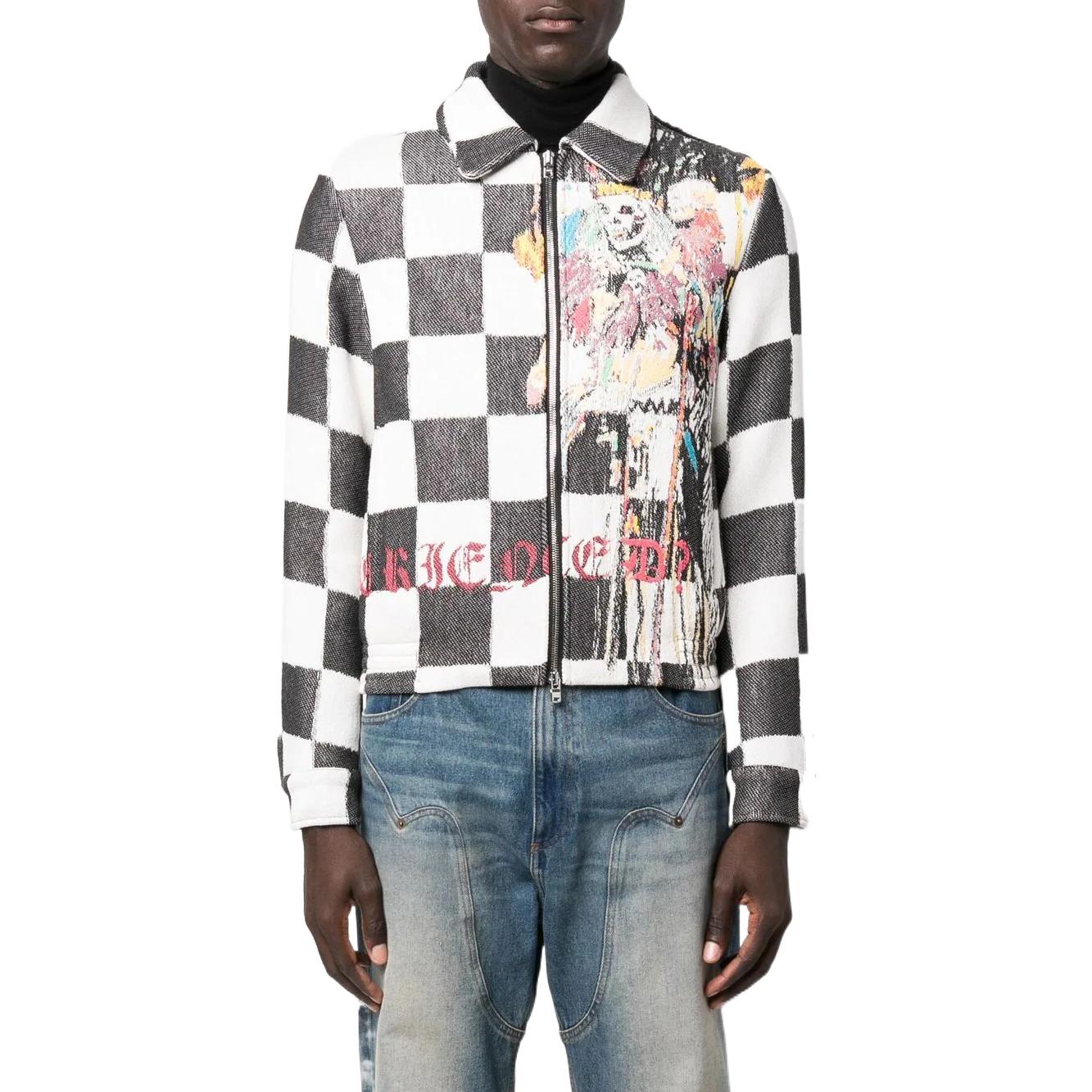 Lookbook AMIRI FW22 メンズチェックプリントカラー付きジャケット AW22MJF018-900