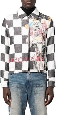 AMIRI FW22 メンズチェックプリントカラー付きジャケット AW22MJF018-900 Lookbook AMIRI FW22 メンズチェックプリントカラー付きジャケット AW22MJF018-900