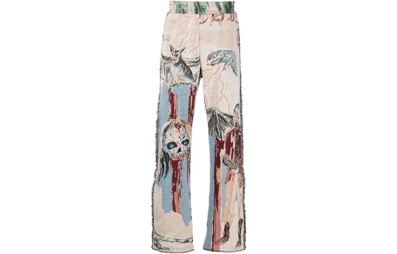 Order AMIRI FW22 骷髏動物印花直筒休閒褲 多色 男款 AW22MAW032-271