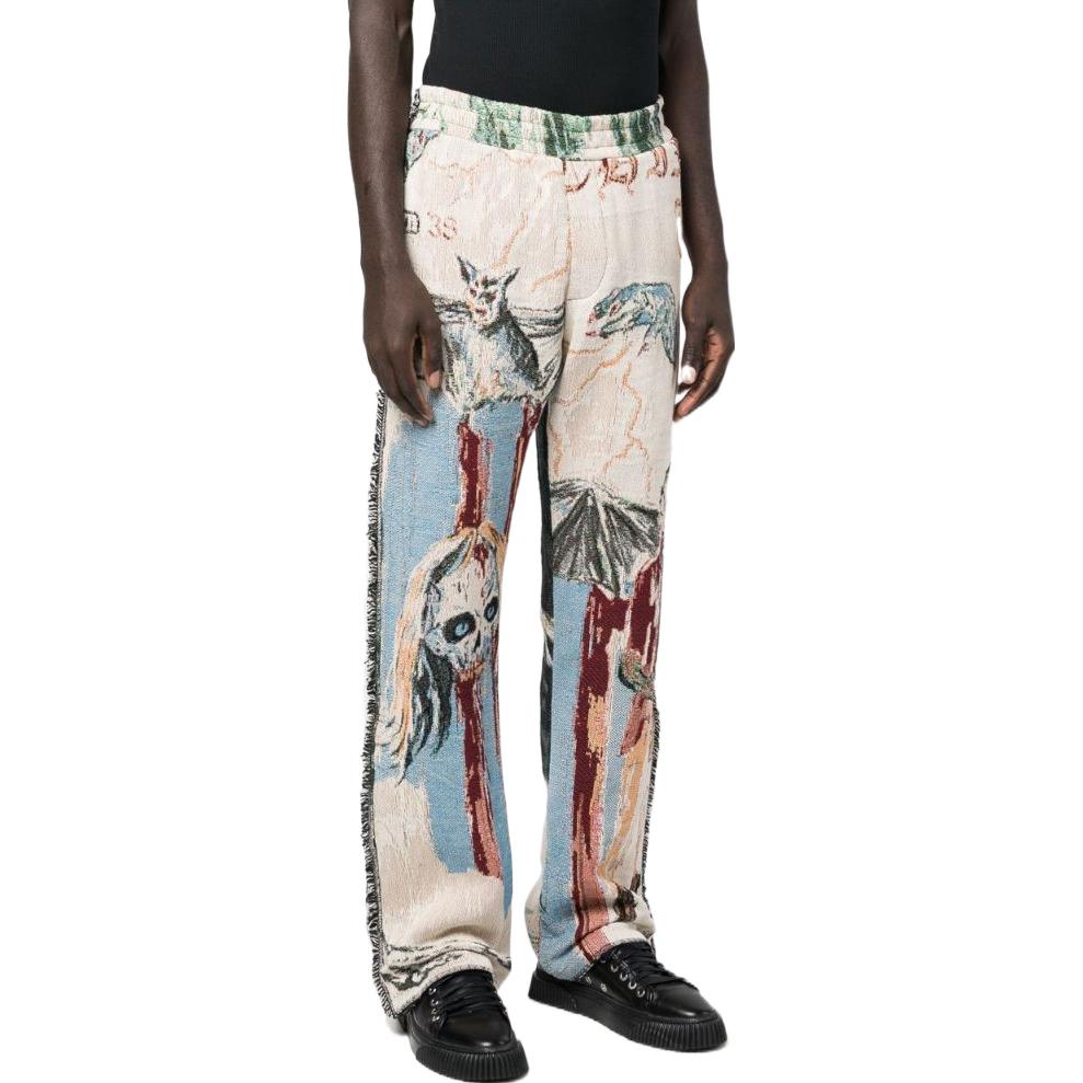 Purchase AMIRI FW22 骷髏動物印花直筒休閒褲 多色 男款 AW22MAW032-271