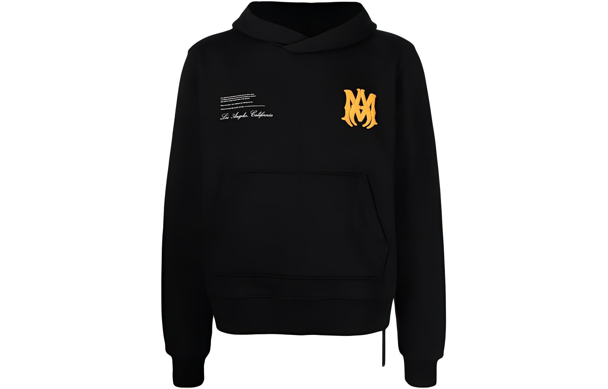 AMIRI FW22 Solid Logo Print Hoodie Black () PF22MJL020