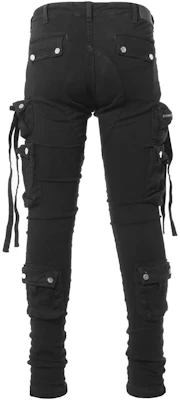 AMIRI FW22 Seluar Jeans Hitam Lelaki, Rekaan Lurus, Poket dan Kedut Kemas. SR3LA0001-001 Lookbook AMIRI FW22 Seluar Jeans Hitam Lelaki, Rekaan Lurus, Poket dan Kedut Kemas. SR3LA0001-001