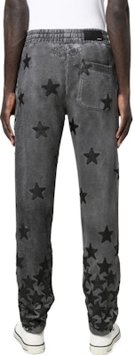 AMIRI FW22 Celana Jogger Patch Bintang High-Waisted Pria Abu-Abu. PS22MJS001032 Shop AMIRI FW22 Celana Jogger Patch Bintang High-Waisted Pria Abu-Abu. PS22MJS001032