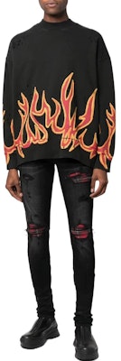 AMIRI FW22 Jeans Ajustados Negros Lavados y Desgastados Slim Fit. AW22MDS013-023 Lookbook AMIRI FW22 Jeans Ajustados Negros Lavados y Desgastados Slim Fit. AW22MDS013-023