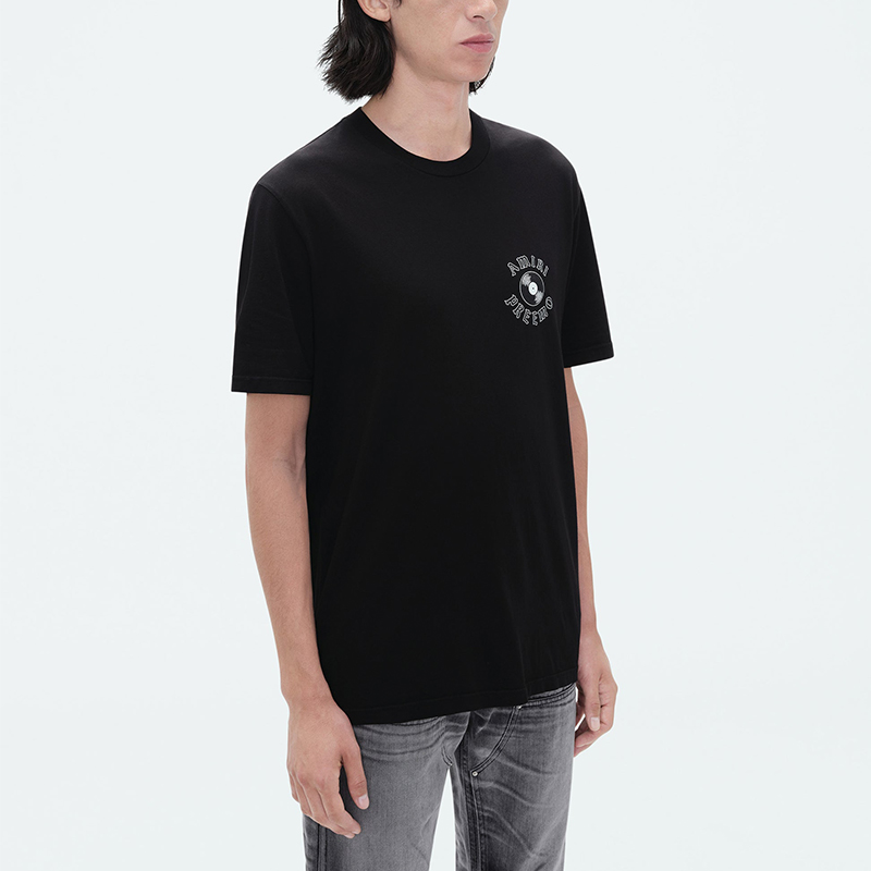Purchase AMIRI FW23 黑色T恤 字母唱片圖案印花 AW23MJG009-001