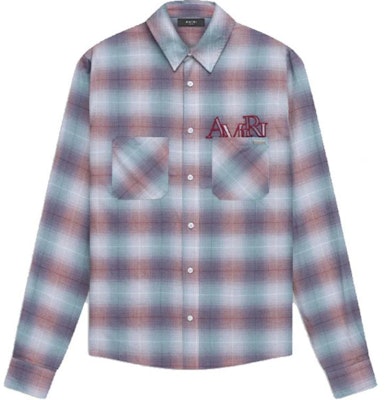 AMIRI Kemeja FW23 Kotak-Kotak Biru Merah Lengan Panjang Colorblock. AW23MSL089-573 Buy AMIRI Kemeja FW23 Kotak-Kotak Biru Merah Lengan Panjang Colorblock. AW23MSL089-573