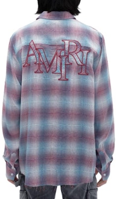 AMIRI Kemeja FW23 Kotak-Kotak Biru Merah Lengan Panjang Colorblock. AW23MSL089-573 Purchase AMIRI Kemeja FW23 Kotak-Kotak Biru Merah Lengan Panjang Colorblock. AW23MSL089-573