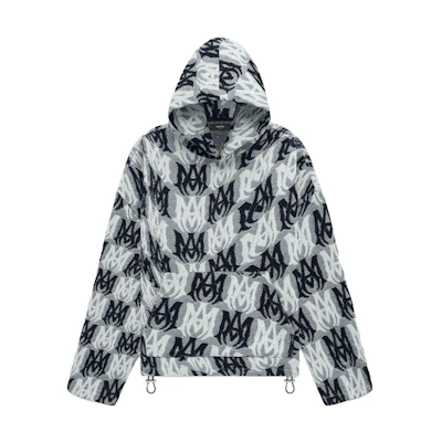AMIRI FW23 All-Over Print Hoodie Green Long Sleeve Sweatshirt. AW23MOS010-560
