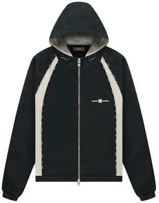 AMIRI FW23 Jaket Hoodie Zip-Up Kapas Hitam - Potongan Santai PF23MOS009 Buy AMIRI FW23 Jaket Hoodie Zip-Up Kapas Hitam - Potongan Santai PF23MOS009