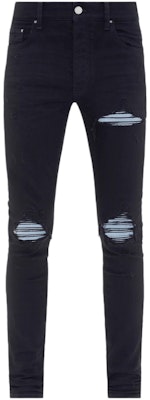 AMIRI 男士FW23黑色破洞修身拉鍊牛仔褲 PS24MDS006-034 Order AMIRI 男士FW23黑色破洞修身拉鍊牛仔褲 PS24MDS006-034